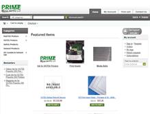 Tablet Screenshot of primeprinterservice.com